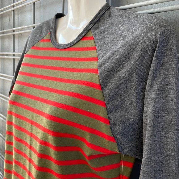 LLR - Striped Printed Randy Top-#0292 - Picture 2 of 12